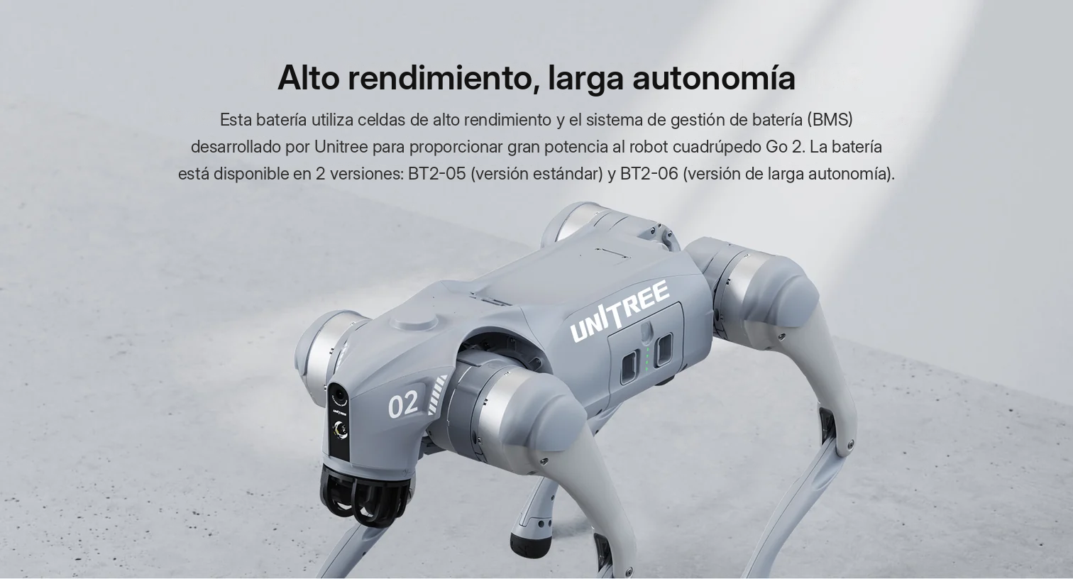 Batería Go2 - Alto rendimiento, larga autonomía